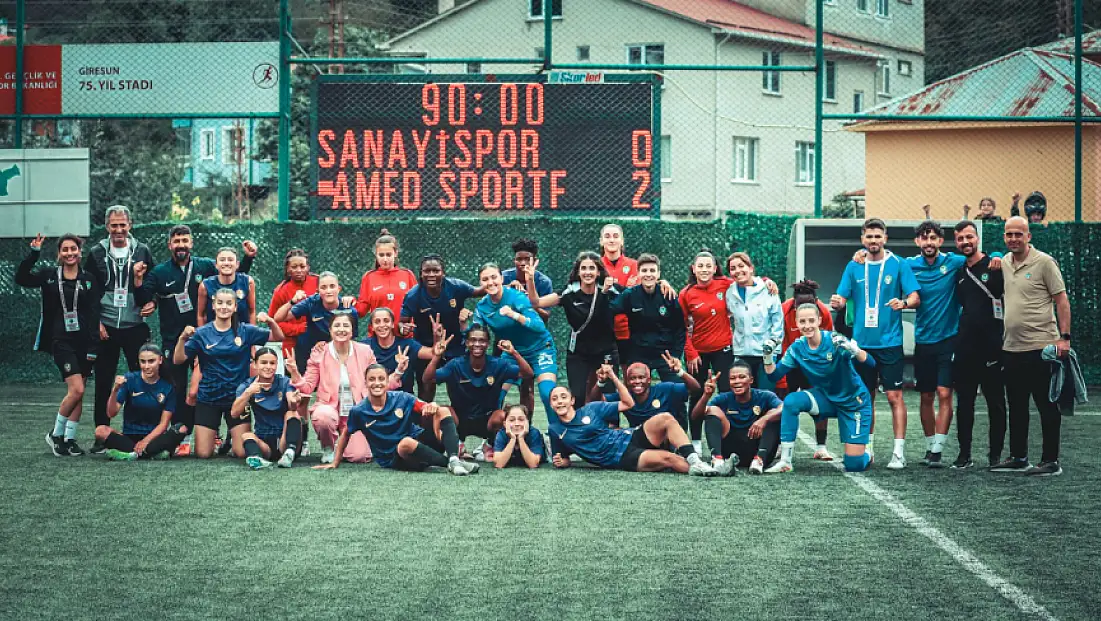 Amed SK Kadın Takımı sezonun ilk galibiyetini Giresun’da aldı