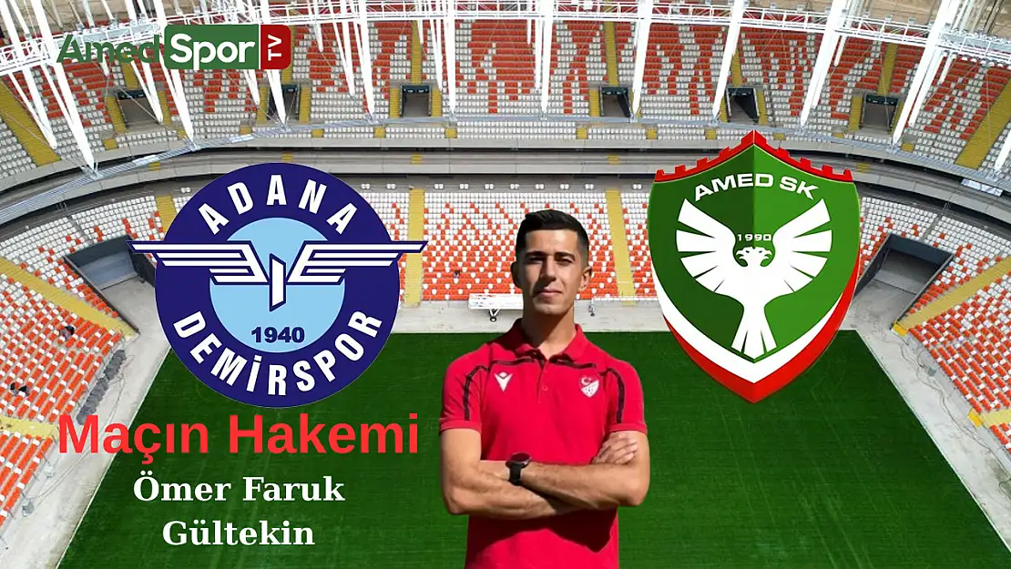 Adana Demirspor – Amedspor maçında hakem kadrosu açıklandı