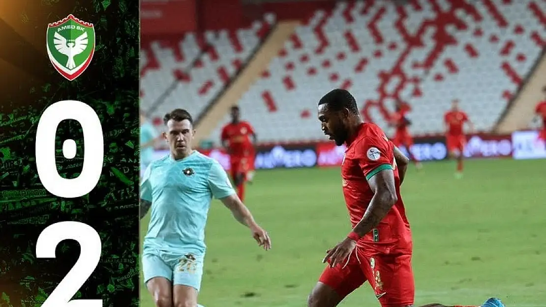 Amedspor ilk yarıda Esenler Erokspor karşısında zor anlar yaşadı