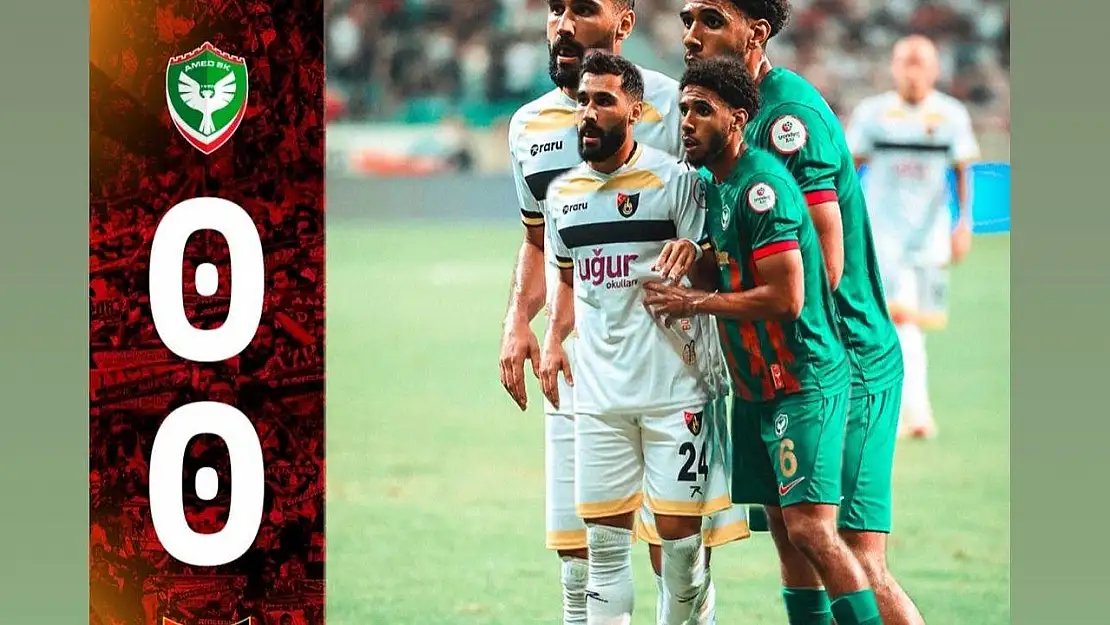 Amedspor karşılaşmasında ilk yarı gol sesi çıkmadı