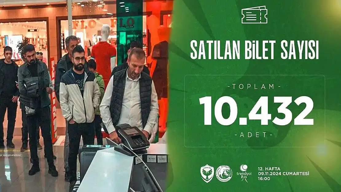 Amedspor, Keçiörengücü maçı öncesi 10 bin 432 bilet satıldığını duyurdu