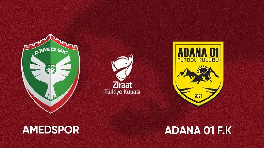 Amedspor, Ziraat Türkiye Kupası'nda Adana 01 ile karşılaşacak