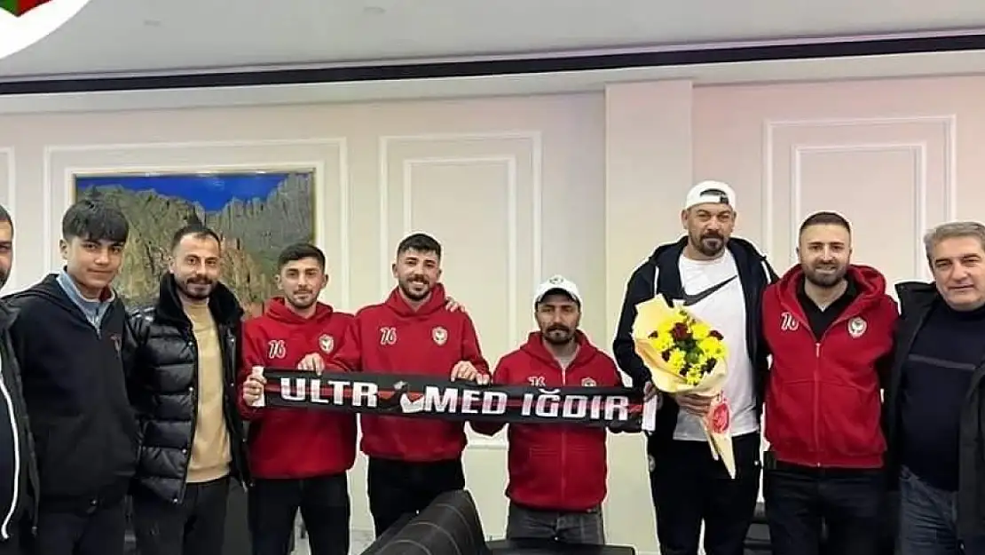 Amedspor'a deplasman desteği: Ultramed Iğdır taraftarları ziyaret etti