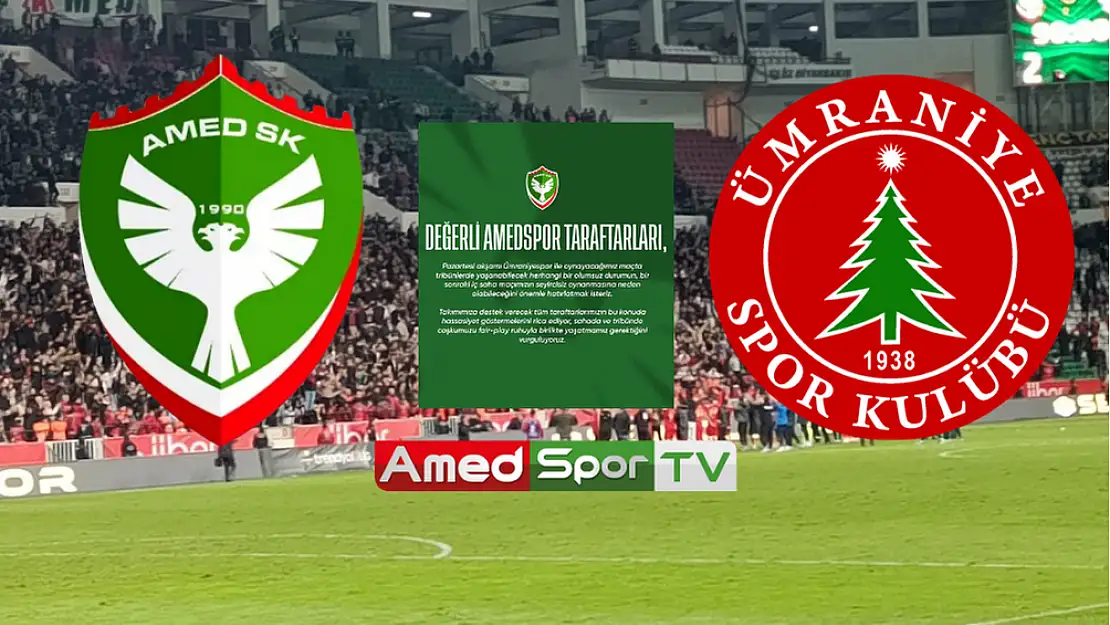 Amedspor'dan taraftara Fair-Play uyarısı