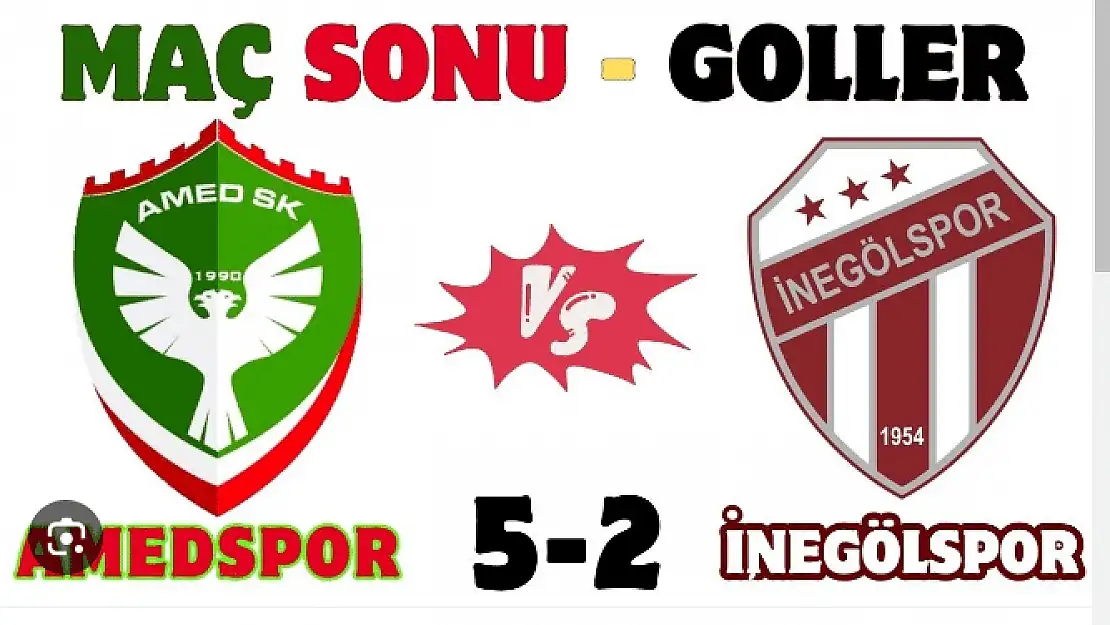 Maç Özeti | Amedspor 5-2 İnegölspor