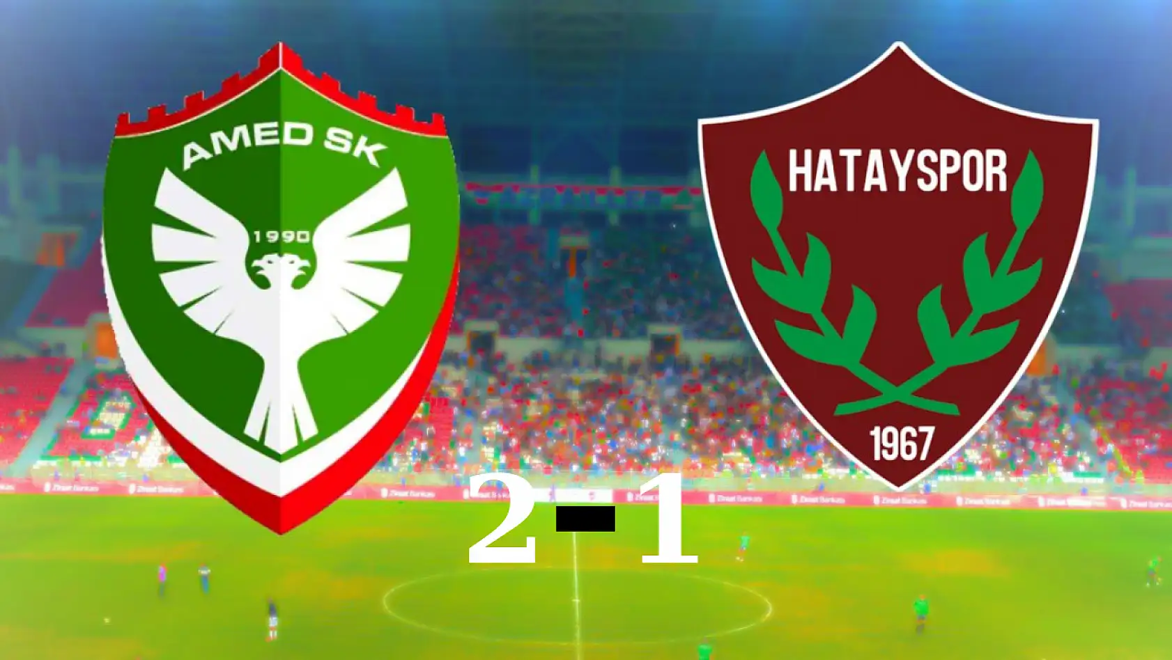 Amedspor 2 - Hatayspor 1 maç özeti