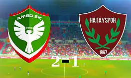 Amedspor 2 - Hatayspor 1 maç özeti