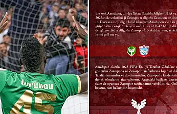Amedspor'dan Zaxospor'a FIFA taraftar ödülü desteği