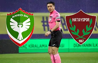 Amedspor–Hatayspor maçının hakemi belli oldu