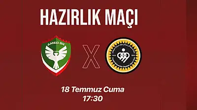 Amedspor'dan sezon öncesi ilk hazırlık maçı!