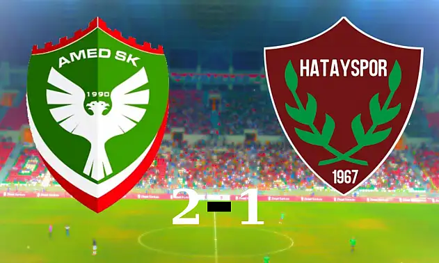 Amedspor 2 - Hatayspor 1 maç özeti