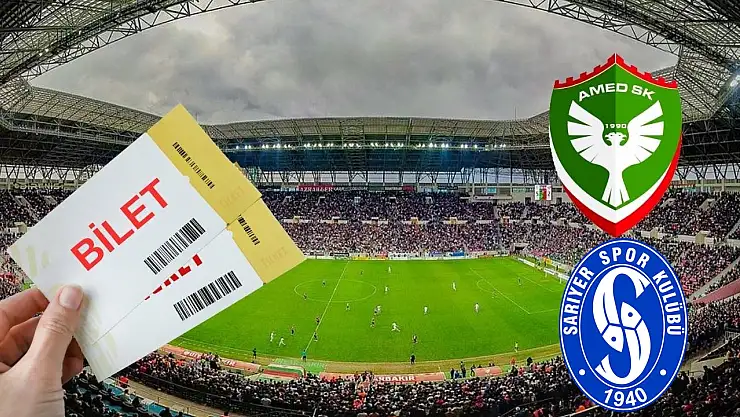 Amedspor–Sarıyer maçı biletleri satışa çıktı