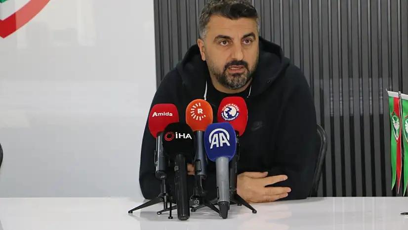Amedspor Teknik Direktörü Kaloğlu: Hedefimiz Süper Lig