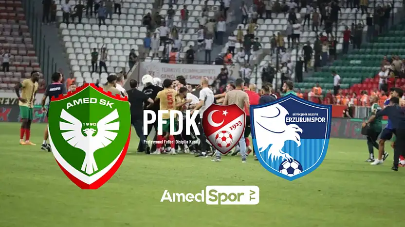 Amedspor ve Erzurumspor FK PFDK'ya sevk edildi