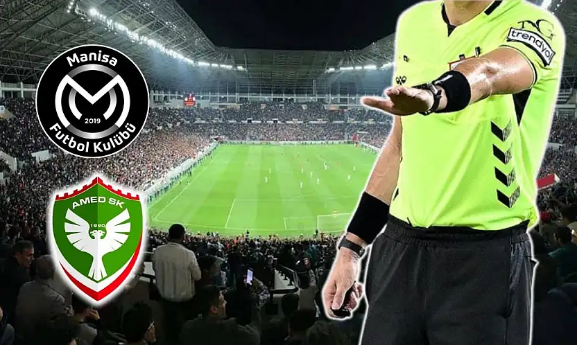 Amedspor'un Manisa FK maçının hakemleri belli oldu! İşte görev alacak isimler